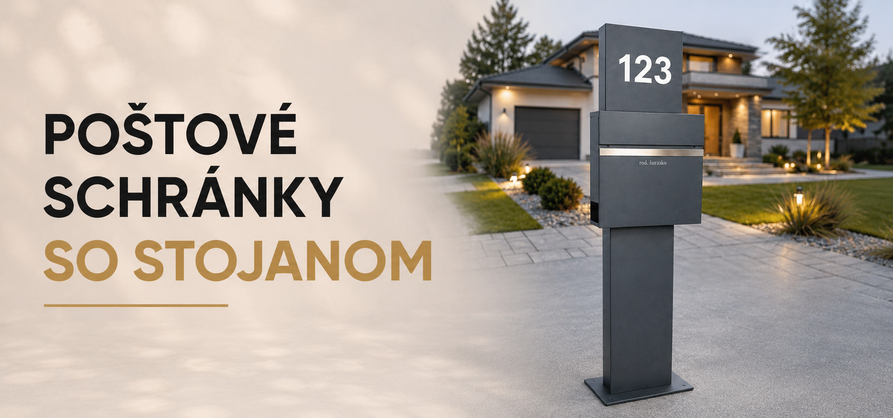 POŠTOVÉ SCHRÁNKY SO STOJANOM