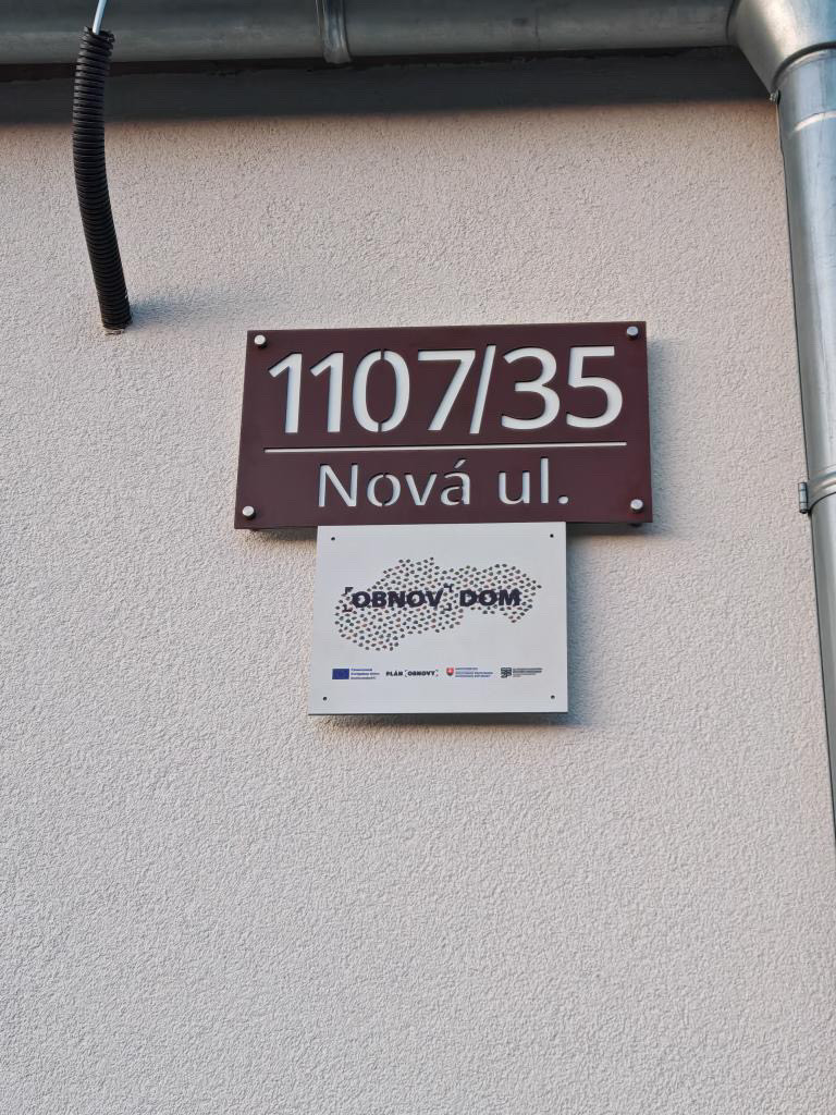 Číslo na dom: OBNOV DOM Street + LEPIDLO ZADARMO