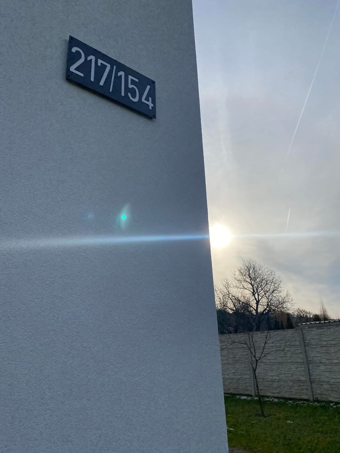Číslo na dom: Tabuľka Modern