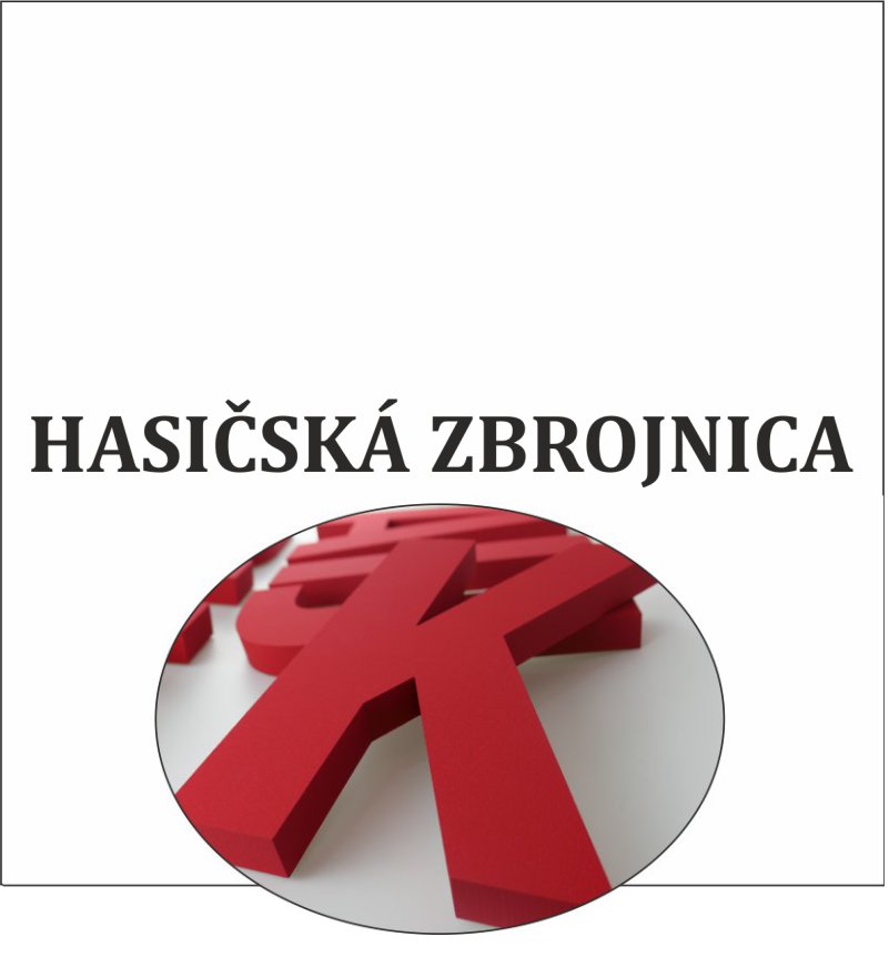 3D nápis z tvrdeného polystyrénu: Hasičská zbrojnica (Elegant)