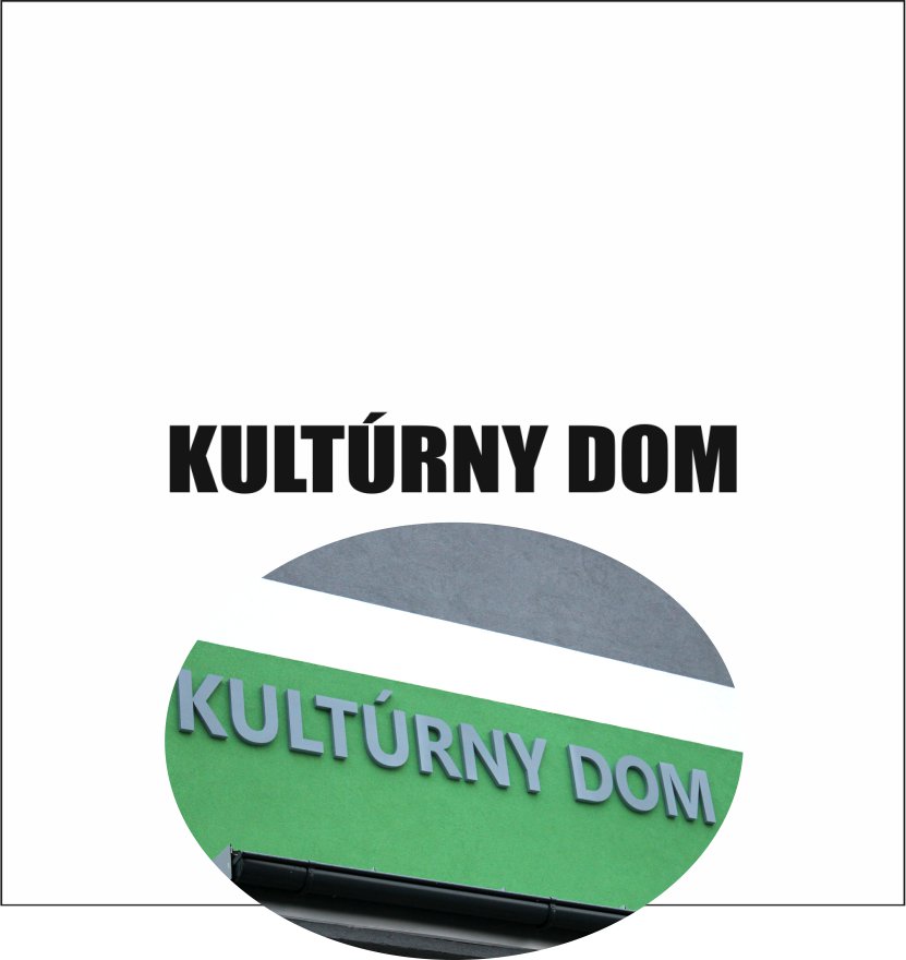 3D Nápis z tvrdeného polystyrénu: KULTÚRNY DOM (Bold)