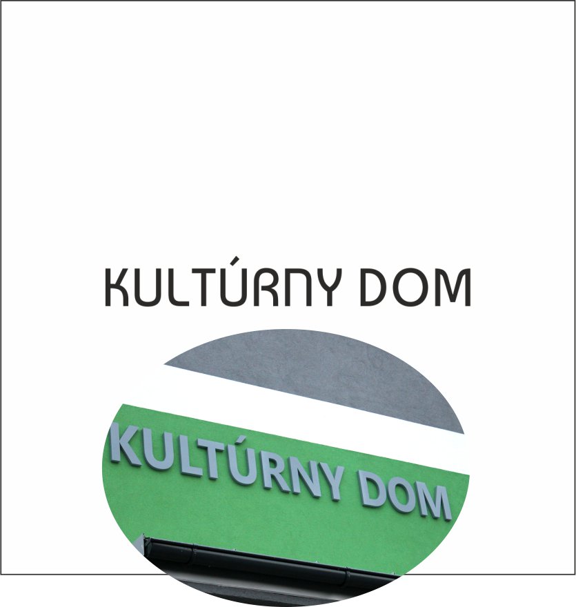 3D Nápis z tvrdeného polystyrénu: KULTÚRNY DOM (Elegant)