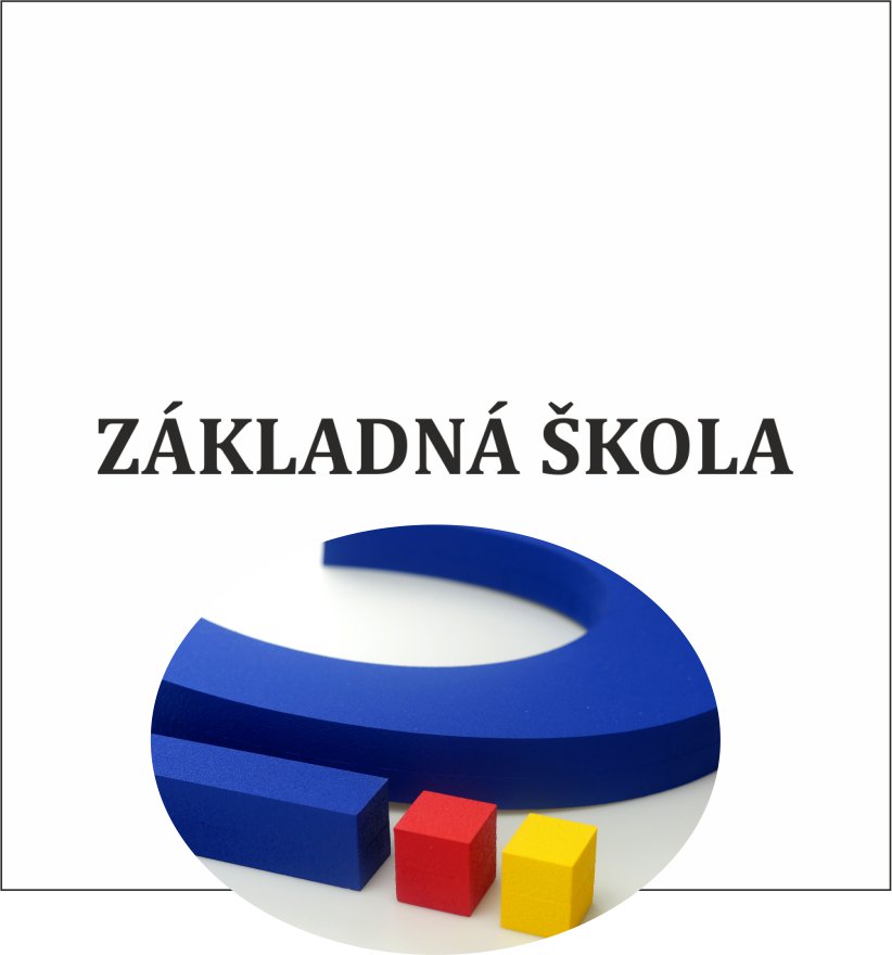 3D nápis z tvrdeného polystyrénu: Základná škola (Modern)