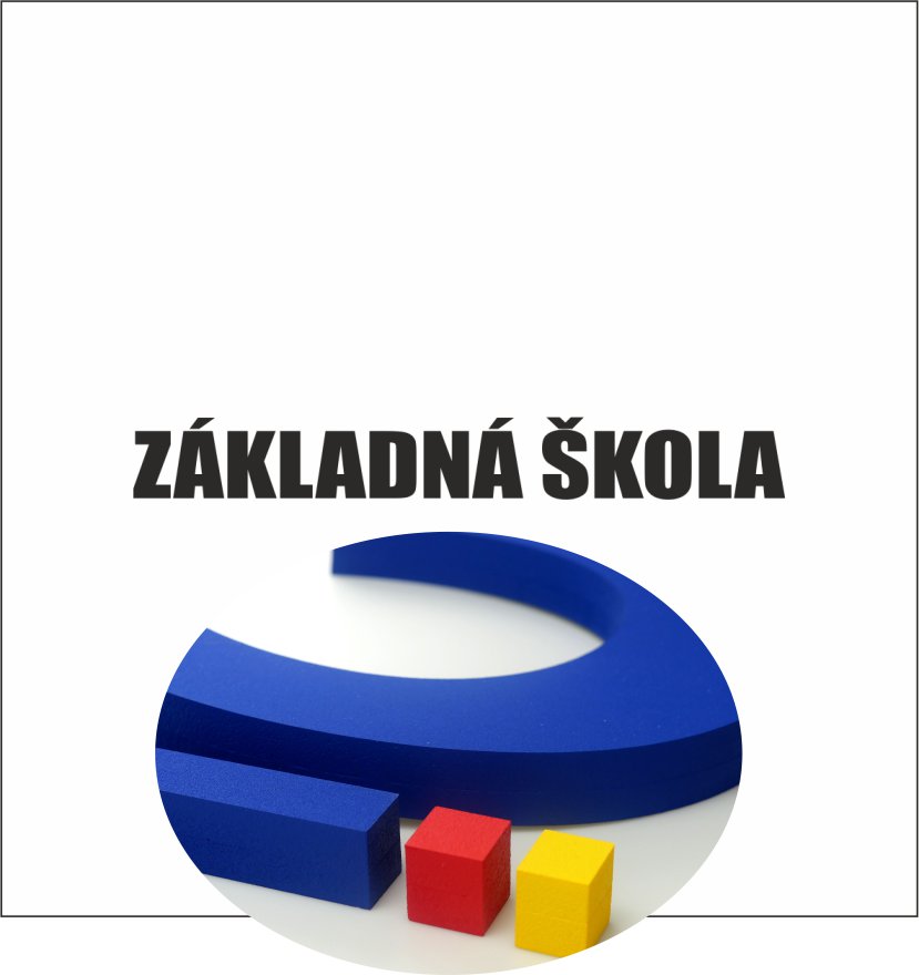 3D nápis z tvrdeného polystyrénu: Základná škola (Bold)