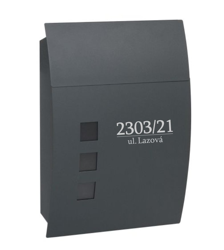 Poštová schránka BK.931.G.AM (gravír údajov podľa želania)