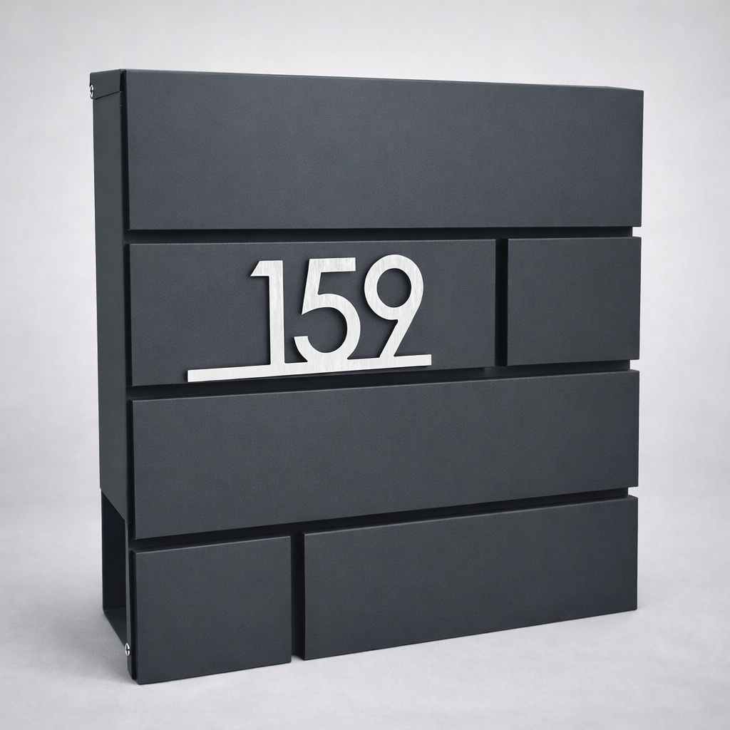 Mini SET: Poštová schránka BK 932AM + 3D mini číslo na dom + AKCIA Gravír mien ZADARMO