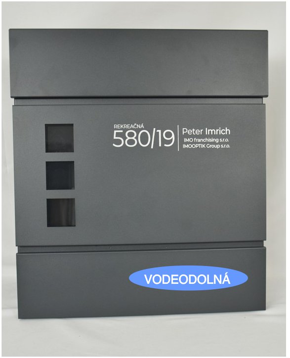 Poštová schránka BK.932.BGW.AM VODEODOLNÁ (gravír údajov podľa želania)