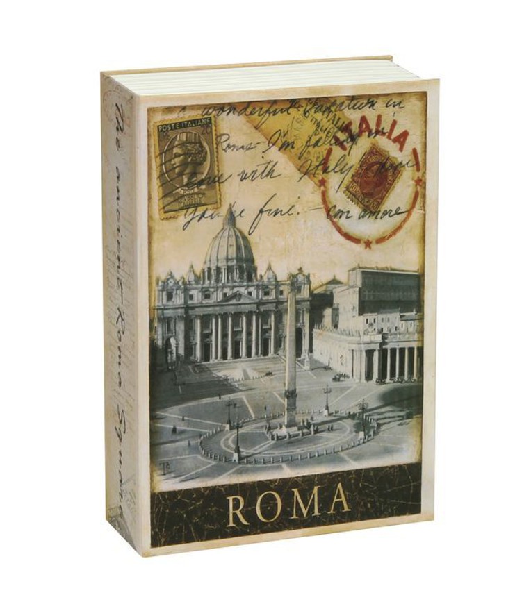 Oceľový trezor v tvare knihy - ROMA