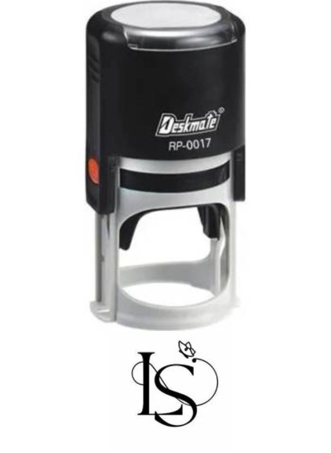 Pečiatka okruhlá Deskmate pr. 17 mm (RP0017) s čiernou poduškou