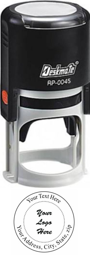 Pečiatka okruhlá Deskmate pr. 45 mm (RP0045) s čiernou poduškou