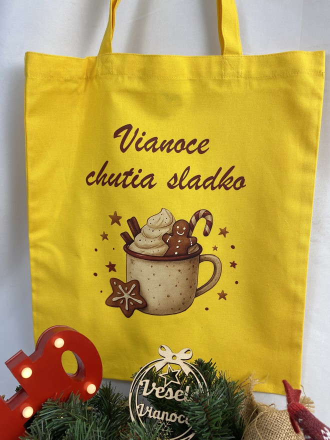 Nákupná taška vianočná: Vianoce chutia sladko