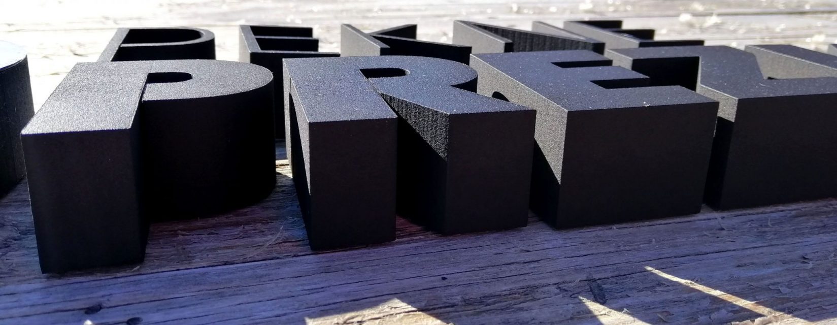 3D logo z TVRDENÉHO POLYSTYRÉNU