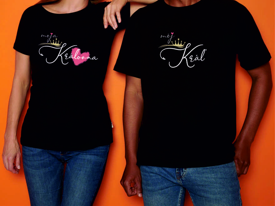 Tričká pre pár: Kráľ s kráľovnou