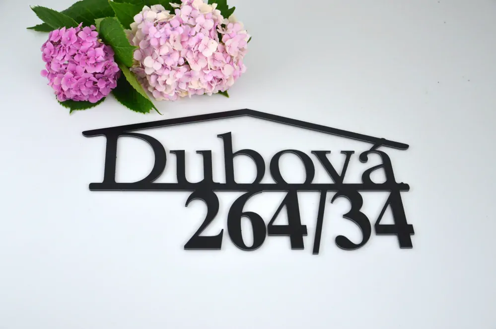 Číslo na dom Ulica pod strechou + Poštová schránka + Gravír mien na schránku ZADARMO
