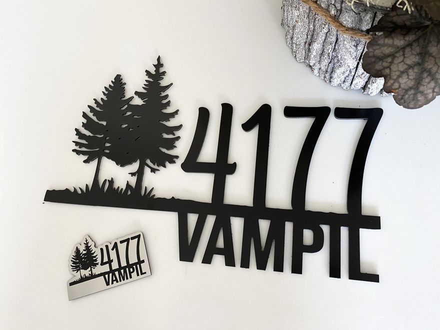 Číslo na dom: Lesy + Menovka s menom ZADARMO