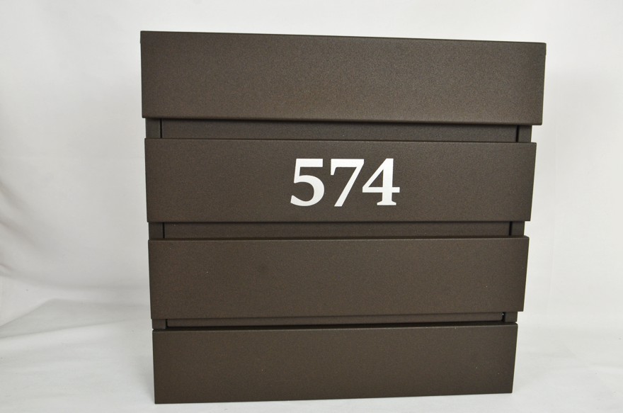 Poštová schránka SIGNUM - hnedá (gravír údajov podľa želania)