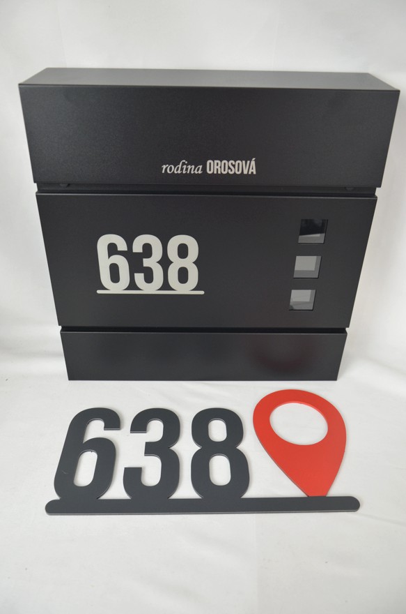 Číslo na dom Google + Poštová schránka + Gravír mien na schránku ZADARMO