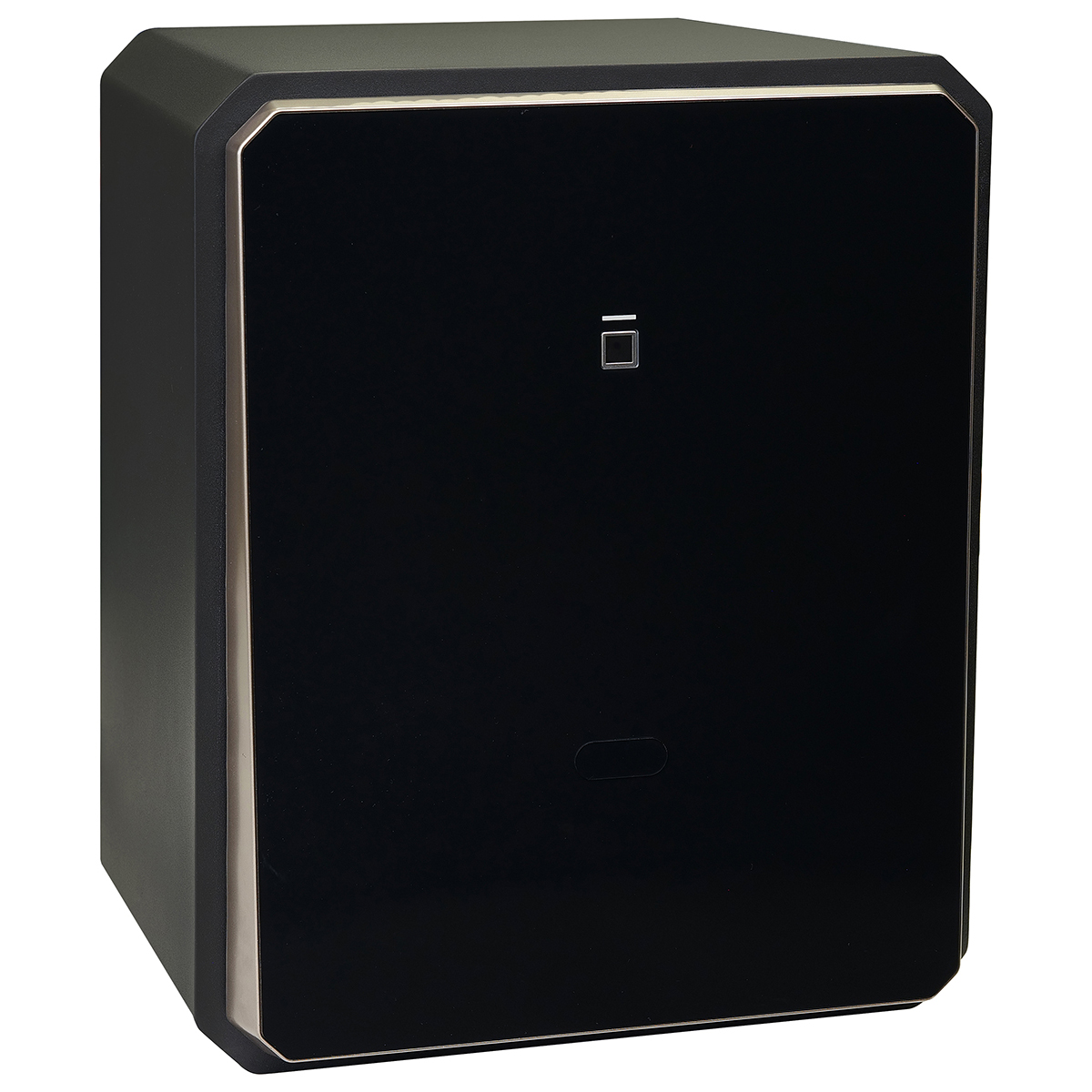 Oceľový trezor s elektronickým zámkom na číselný kód a otlačkom prsta