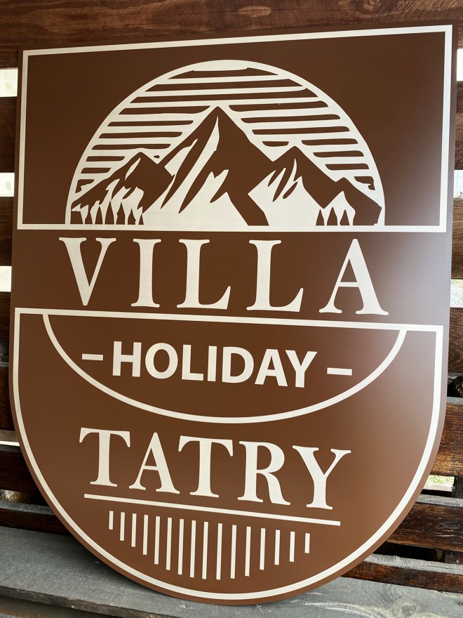 Logo Vašej chaty/vily/penziónu: ERB (gravír údajov)