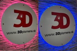 3D logo svetelené (230V): okruhlé s ovládačom