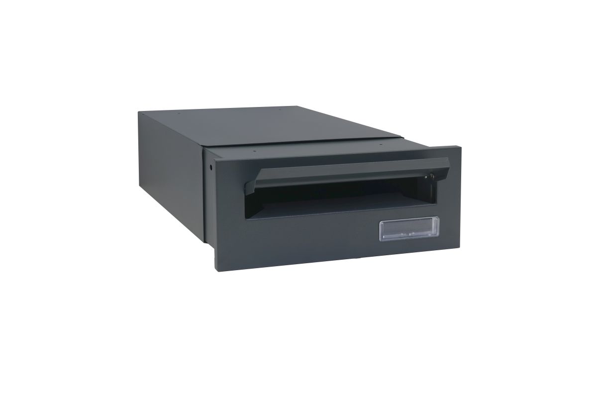 Mini SET: Poštová schránka zabudovaná BK.38.R.AM - antracit + 3D Číslo na dom ZADARMO