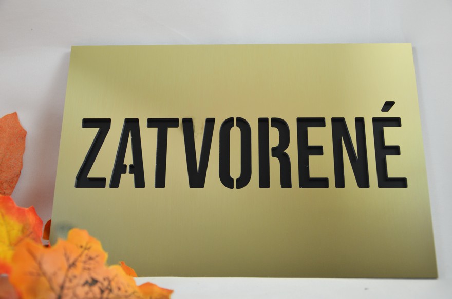 Tabuľka: ZATVORENÉ/OTVORENÉ (20x15cm)