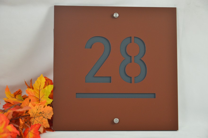 Číslo na dom: Chameleon + 2 tabuľky + distančné skrutky