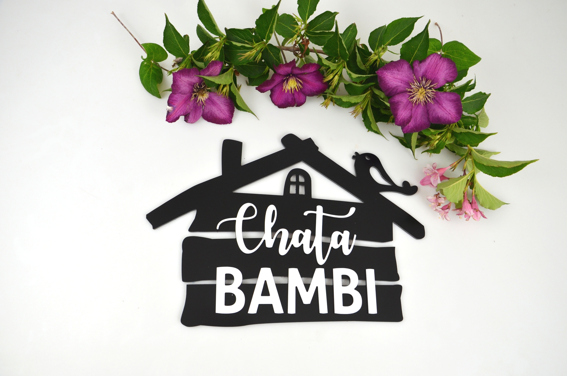 Tabuľka s názvom chaty/penziónu/hotela