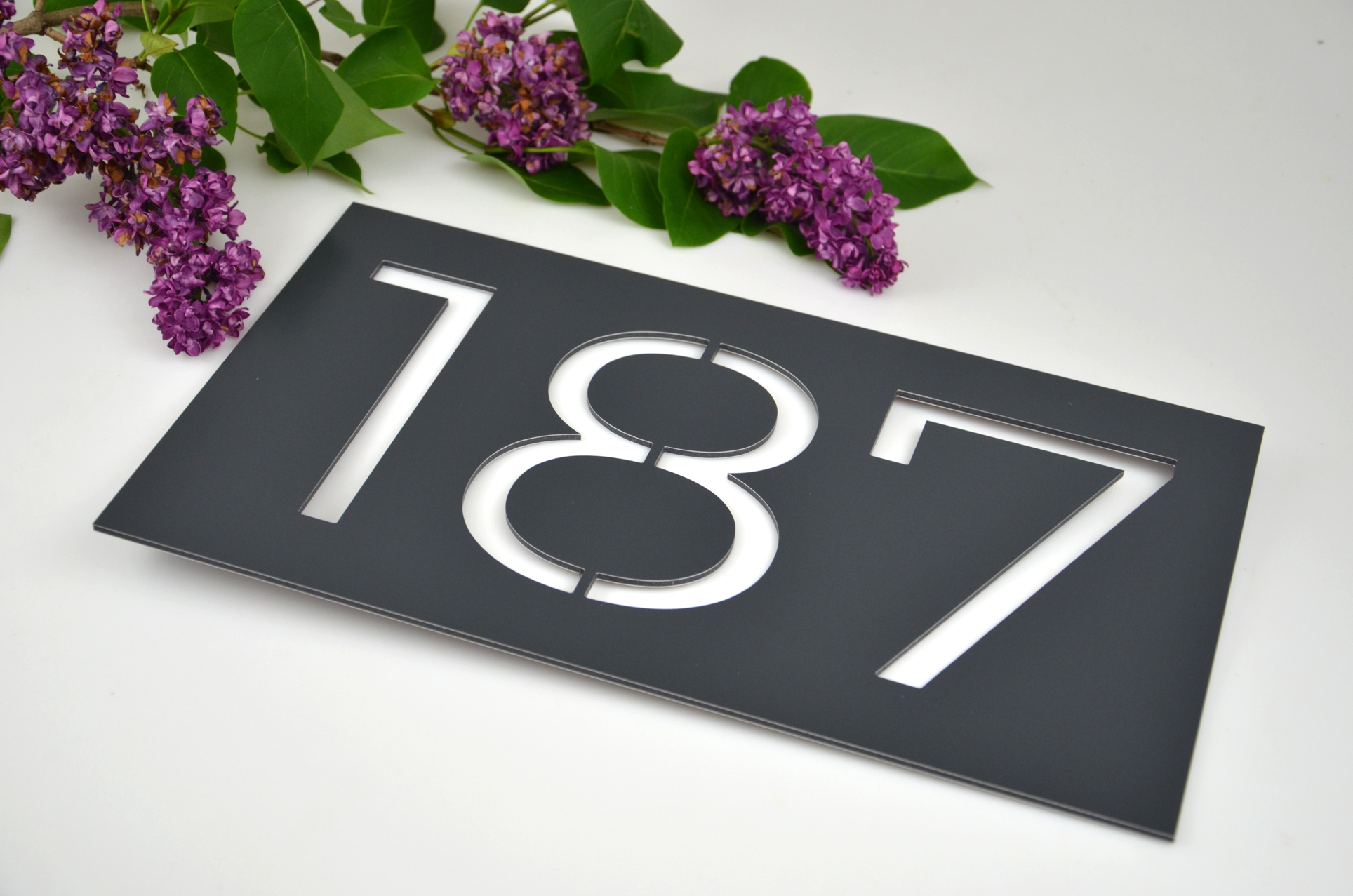 Číslo na dom Obdĺžnik + Poštová schránka + Gravír mien na schránku ZADARMO