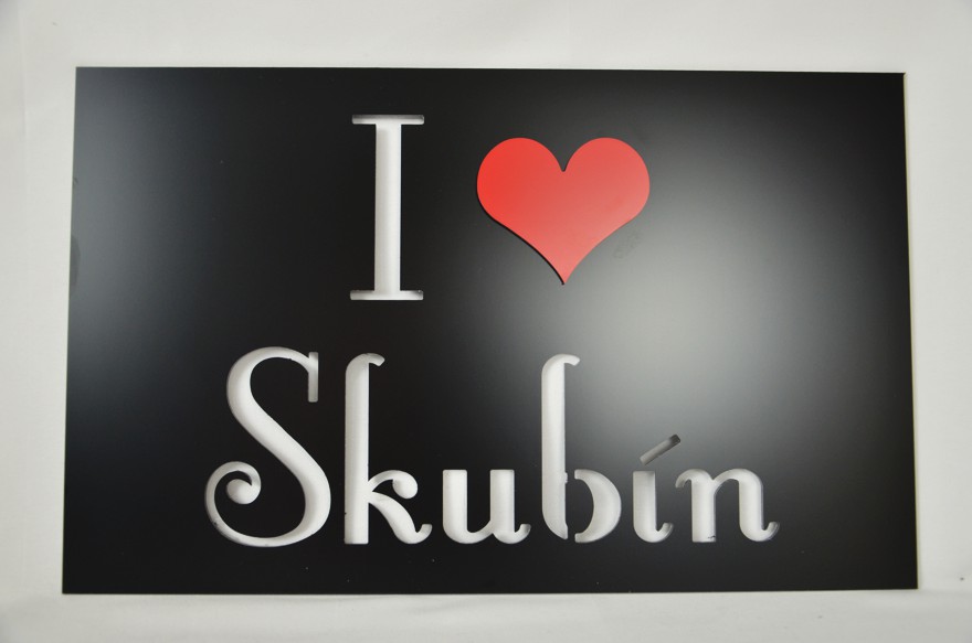 Tabuľka: I ❤️ moje mesto (názov na želanie)