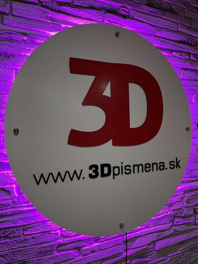 3D logo svetelené (230V): okruhlé s ovládačom