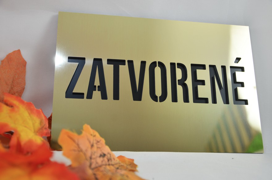 Tabuľka: ZATVORENÉ/OTVORENÉ (20x15cm)