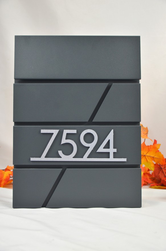 Mini SET: Poštová schránka + 3D mini číslo na dom BK 524AM antracit + AKCIA Gravír mien ZADARMO 