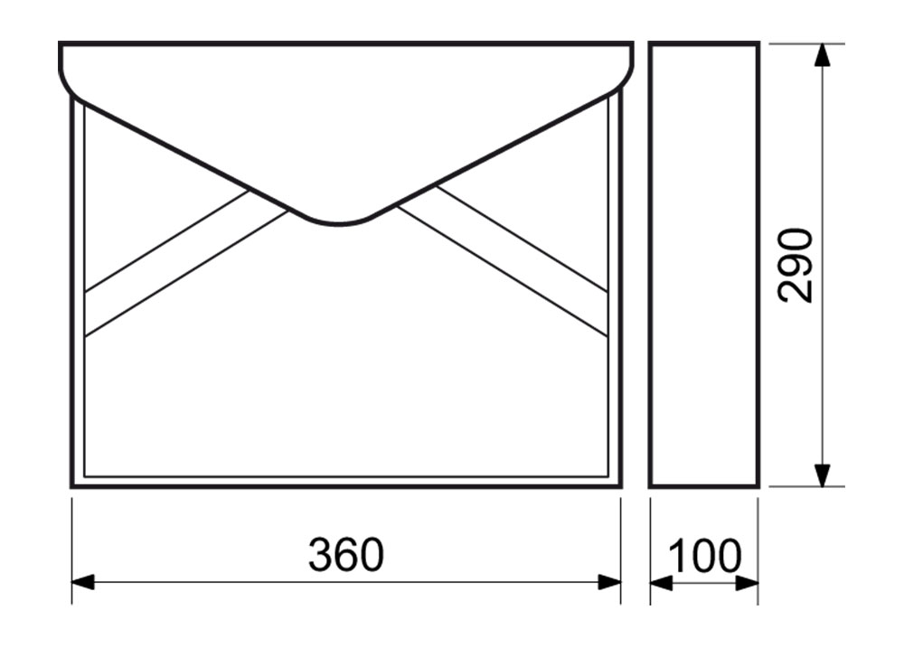 Poštová schránka BK.57.AM (gravír údajov podľa želania)