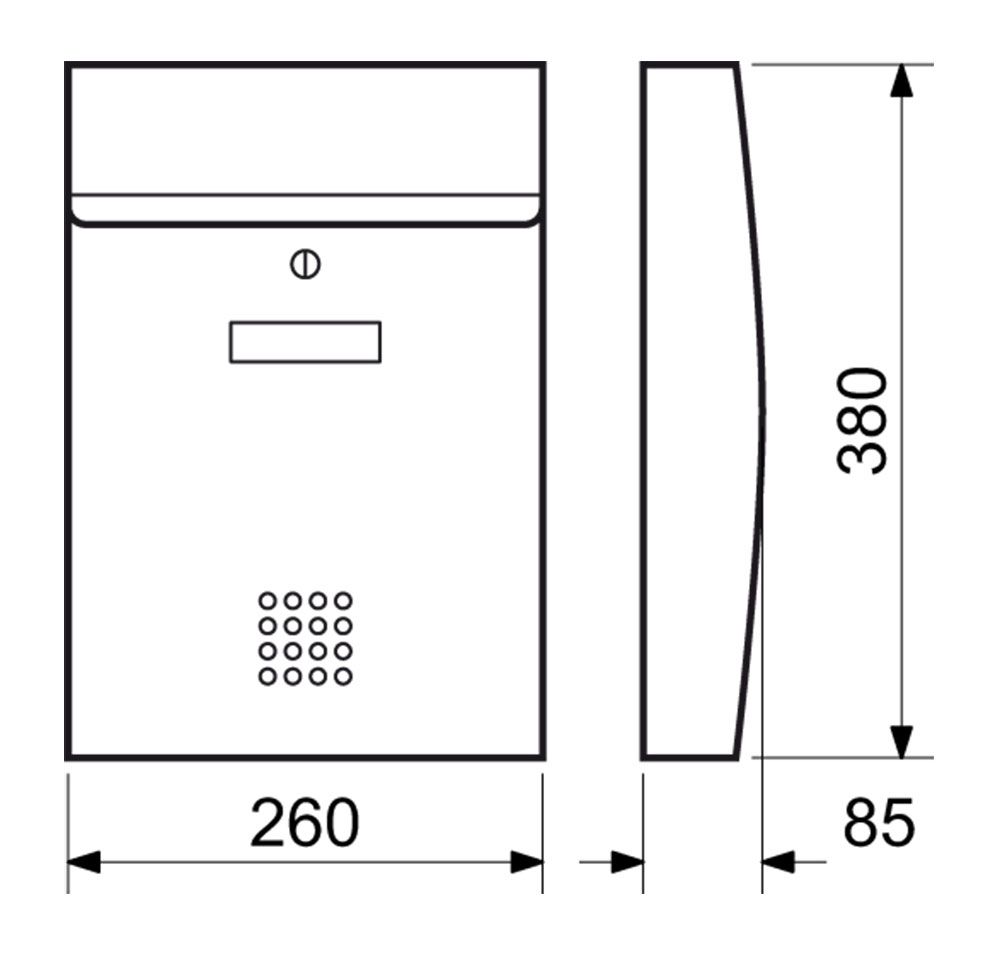 Poštová schránka BK.05.AM antracit + gravír čísla na dom ZADARMO