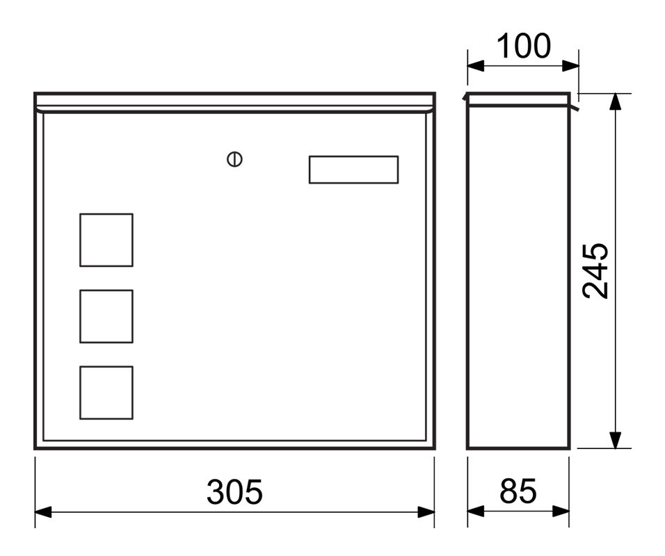 Poštová schránka BK.519.G.AM antracit + gravír čísla na dom ZADARMO
