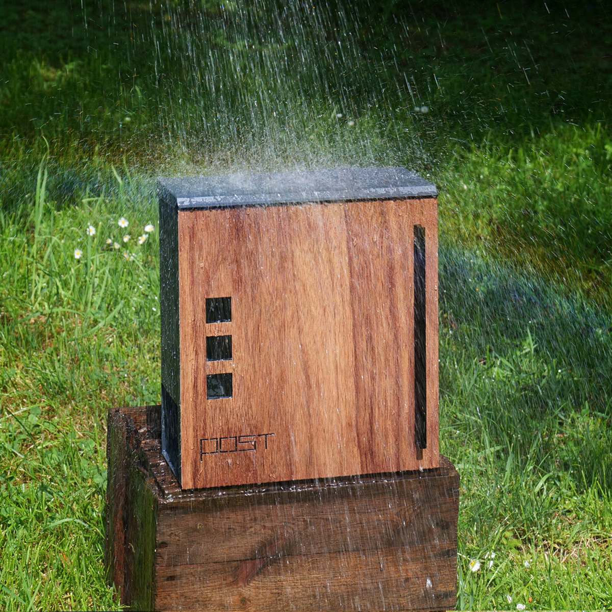 Mini SET: Poštová schránka + 3D mini číslo na dom BK.501.GW.WO VODEODOLNÁ + AKCIA Gravír mien ZADARMO