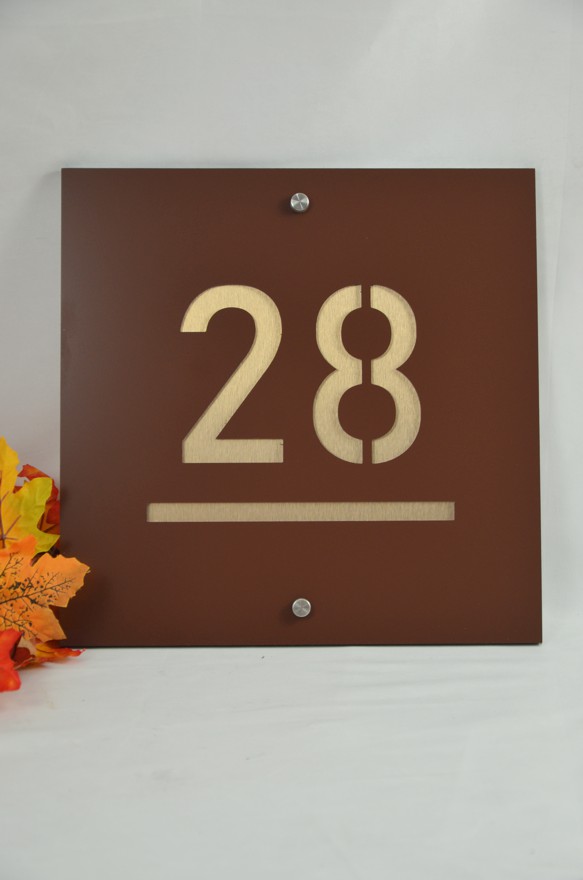 Číslo na dom: Chameleon + 2 tabuľky + distančné skrutky