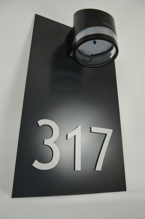 Číslo na dom so svetlom SOLAR