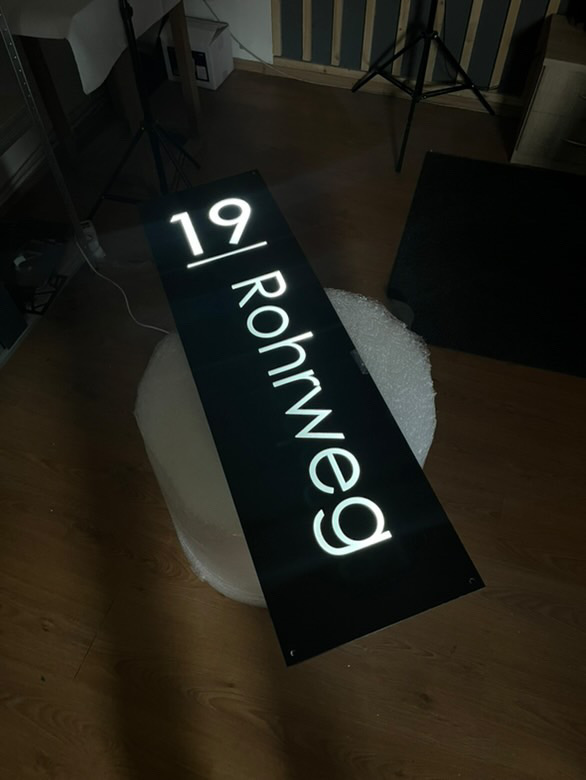 Svetelné číslo na dom LED (220V): Luxus