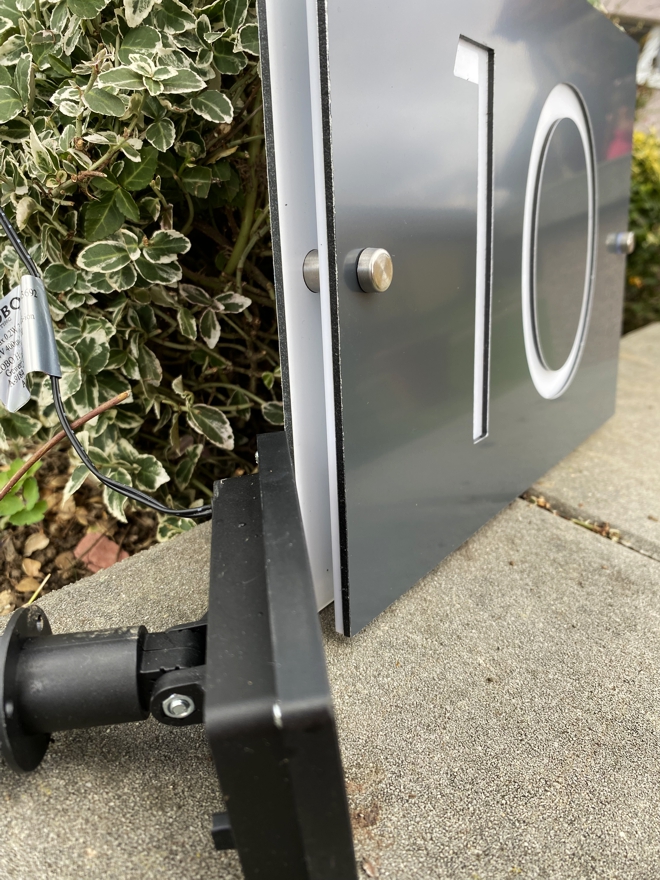 Solárne číslo na dom Obdĺžnik